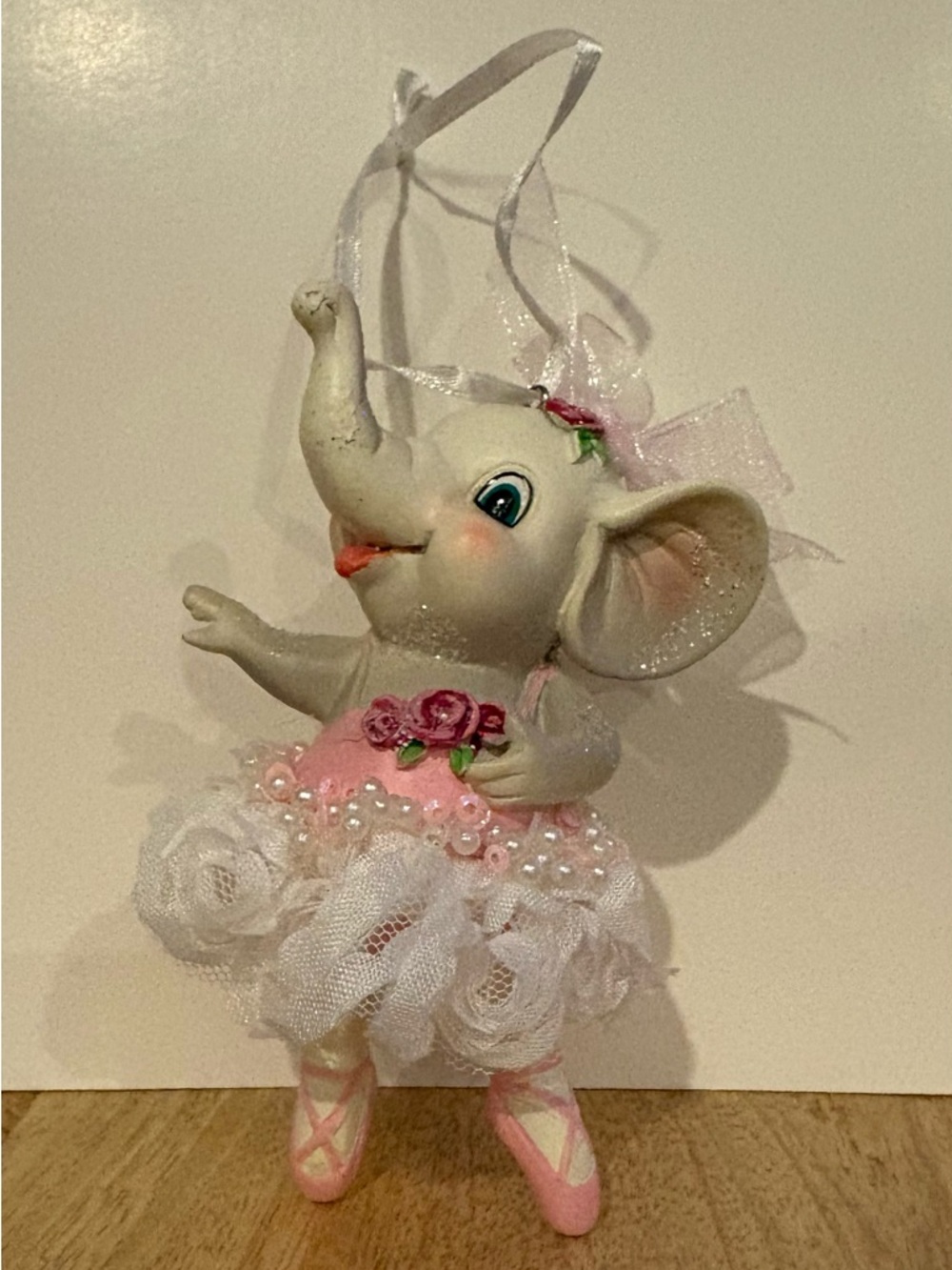 Ballerina Elephant Ornament